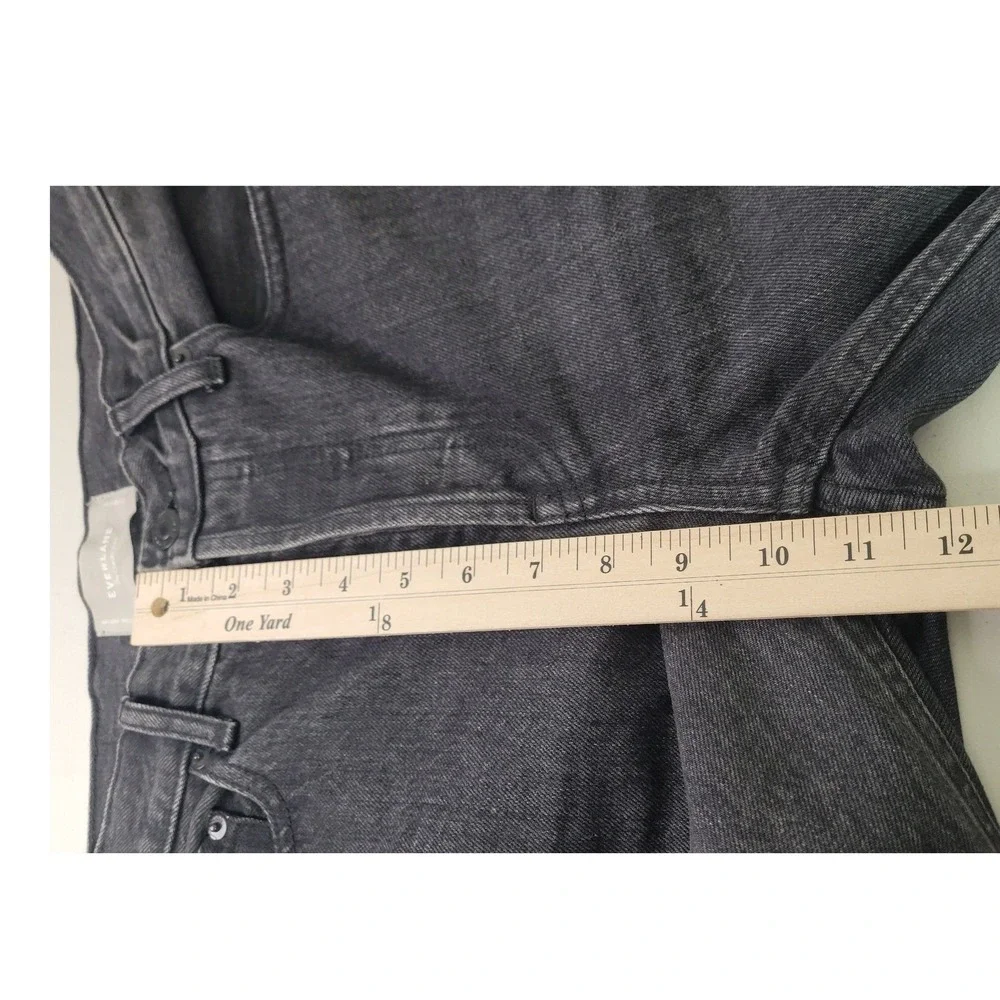 Everlane The‎ Cheeky Jean Womens Washed Black High Rise Button Fly Denim SZ 25